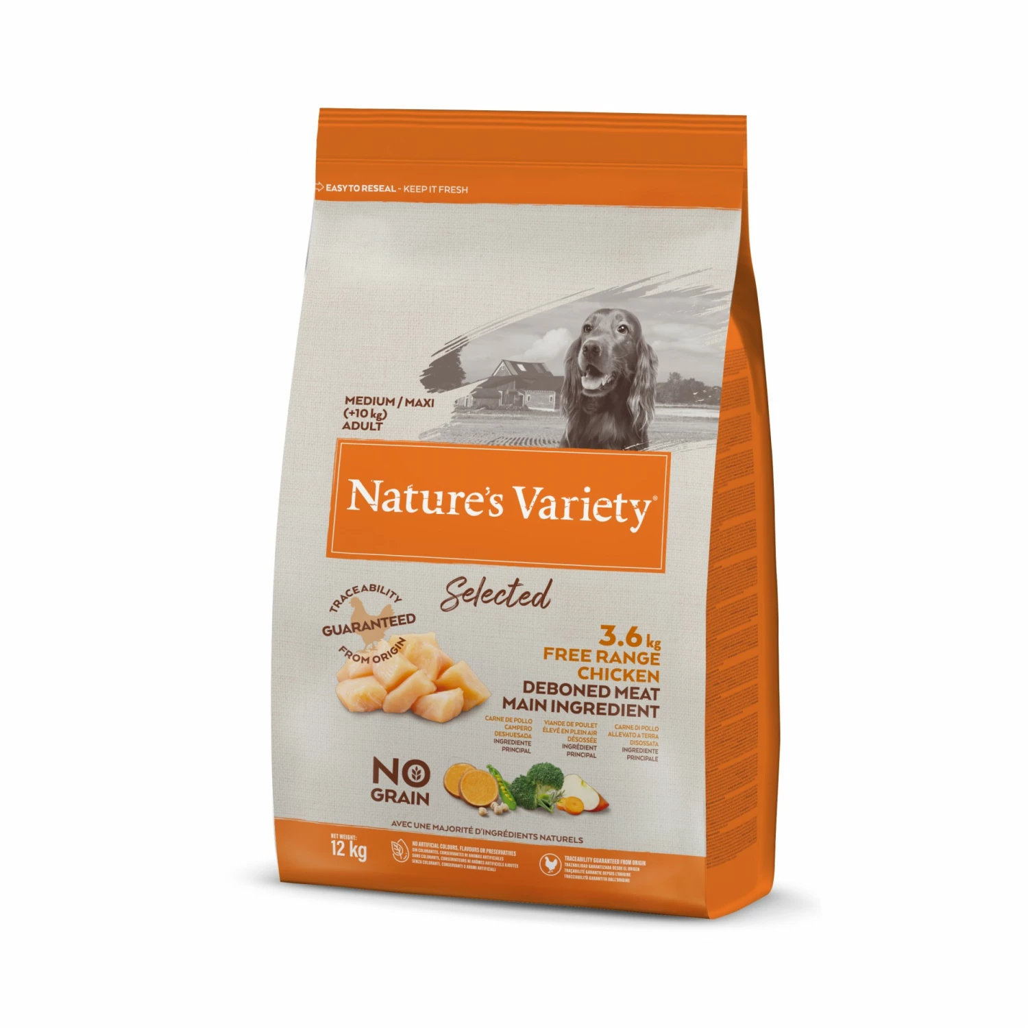 Nature's Variety Selected No Grain Medium Maxi Adult 1 Nature's Variety Selected No Grain Medium Maxi Adult