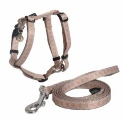 BOBBY Parure Harnais & Laisse Geisha - Beige