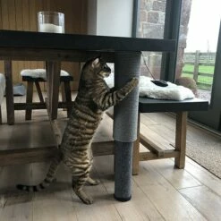 Rosewood Poteau à Griffer Ajustable Catwalk -Promos Wanimo Boutique poteau a griffer ajustable catwalk rosewood 3