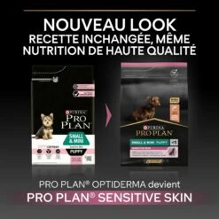 PRO PLAN Sensitive Skin Small & Mini Puppy Au Saumon - Croquettes Pour Chien -Promos Wanimo Boutique pro plan sensitive skin small mini puppy au saumon croquettes pour chien 1 2
