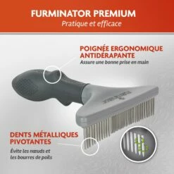 FURMINATOR Râteau De Toilettage -Promos Wanimo Boutique rateau de toilettage furminator 3