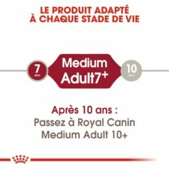 Royal Canin Medium Adult 7+ - Croquettes Pour Chien 11 Royal Canin Medium Adult 7+ - Croquettes Pour Chien -Promos Wanimo Boutique royal canin medium adult croquettes pour chien medium adult 1 4