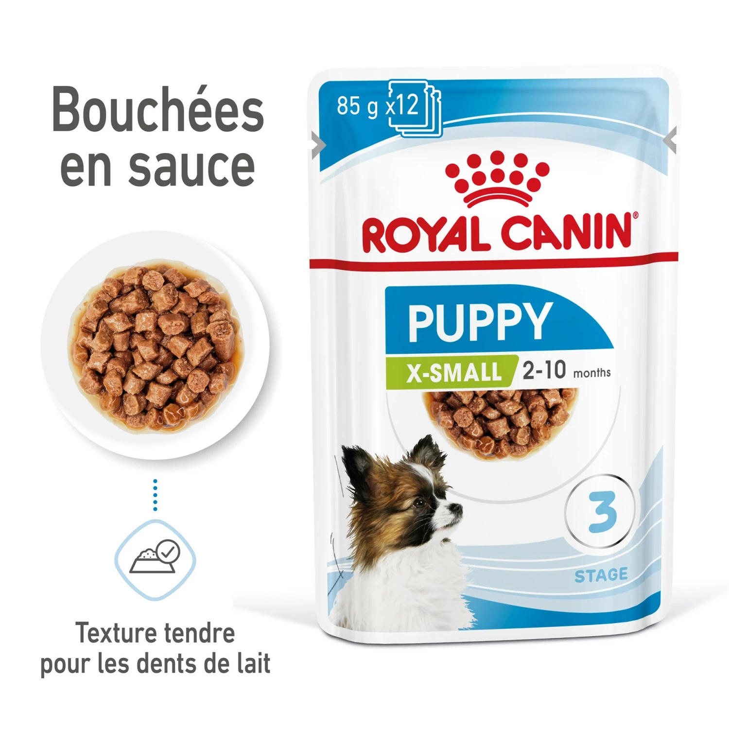 ROYAL CANIN X-Small Puppy En Sauce - Pâtée Pour Chiot 2 ROYAL CANIN X-Small Puppy En Sauce - Pâtée Pour Chiot – Image 2