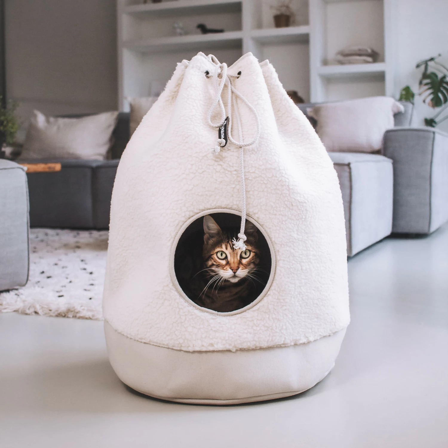 District 70 Sac Seau Casa Teddy - Blanc Crème 3 District 70 Sac Seau Casa Teddy - Blanc Crème – Image 3