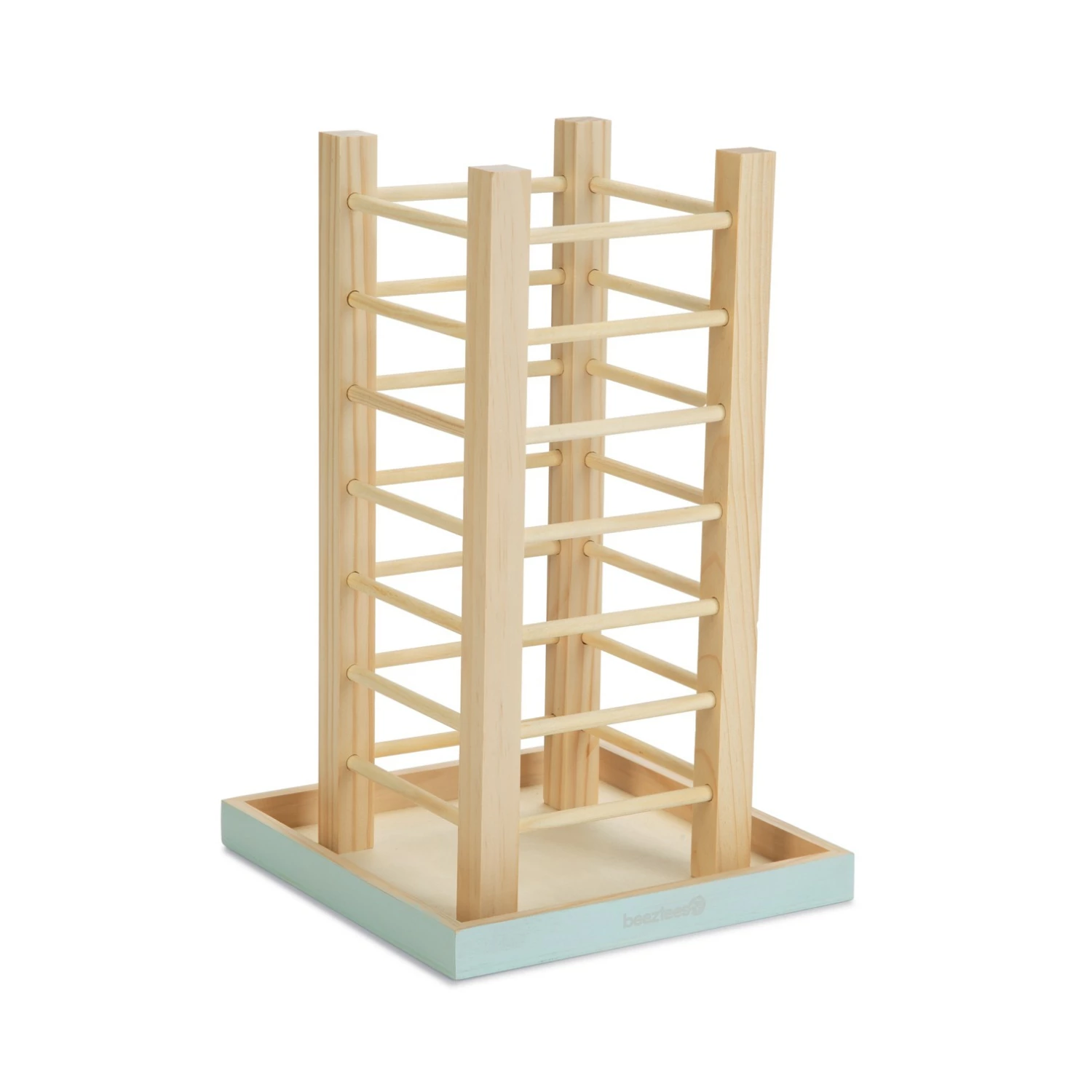 Beeztees Tour Râtelier Denga – Beige & Bleu 1 Beeztees Tour Râtelier Denga – Beige & Bleu