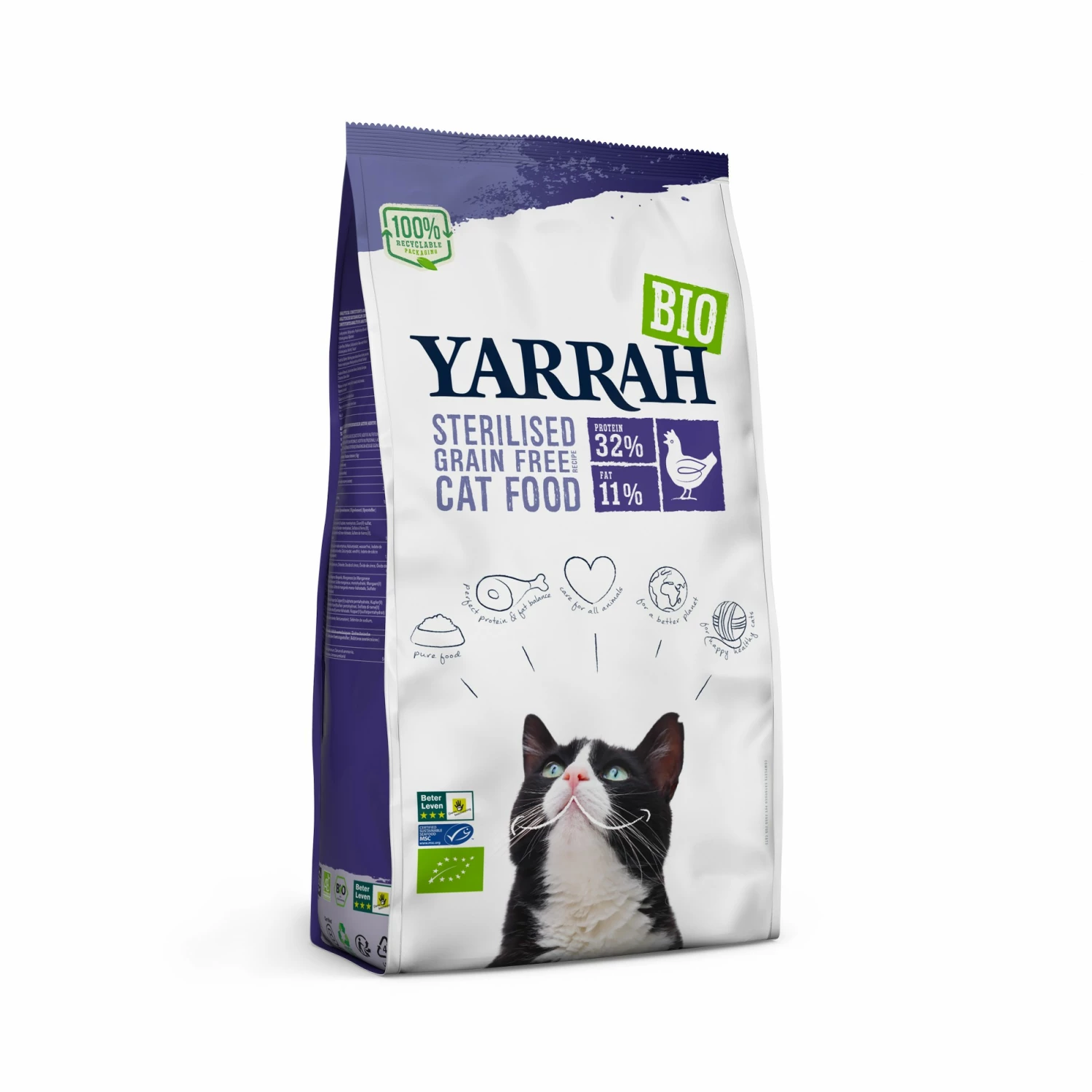Yarrah Croquettes Bio Pour Chat Stérilisé 1 Yarrah Croquettes Bio Pour Chat Stérilisé