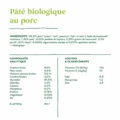 Yarrah Pâtées Bio Sans Céréales - Lot 12 X 400 G -Promos Wanimo Boutique yarrah patees bio sans cereales lot x g 1 4